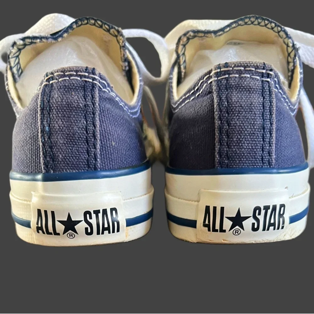 Converse Youth Low Top Navy Denim Sneaker Sz 12